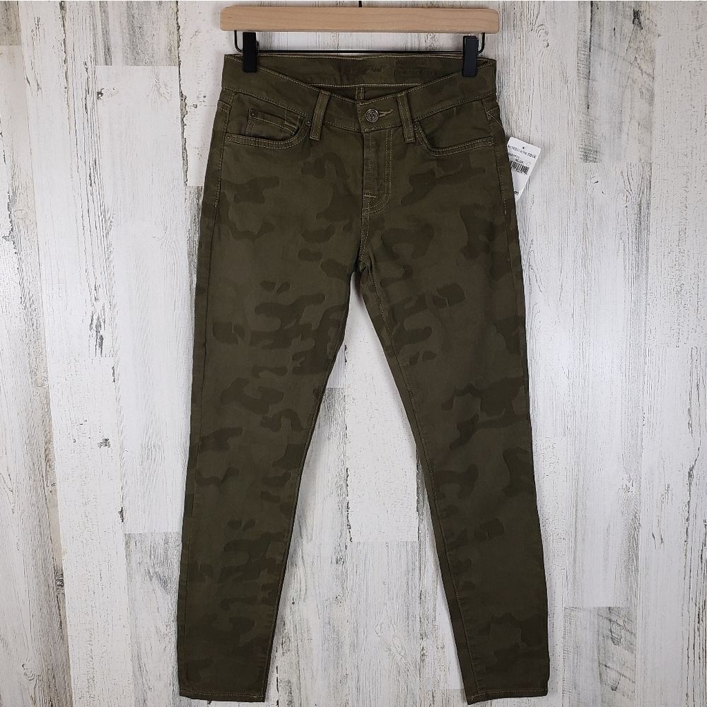 7FAM Camo Skinny Jeans Sz 26